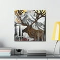 thumbnail image 4 of Elk of Art Deco - Canvas, 4 of 10