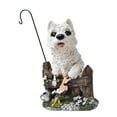 thumbnail image 3 of Estatua de perro, adorno de perro, resina coleccionable, decoración creativa para perros, estatuilla para exteriores, para balcón, césped, jardín, Estilo B, 3 of 8