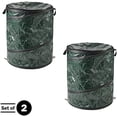 thumbnail image 4 of 29.5-Gallon Pop up Outdoor Garbage Can Set - Set of 2 Collapsible Trash Cans for Parties, Yard Waste, or Laundry - Camping Accessories by, 4 of 6