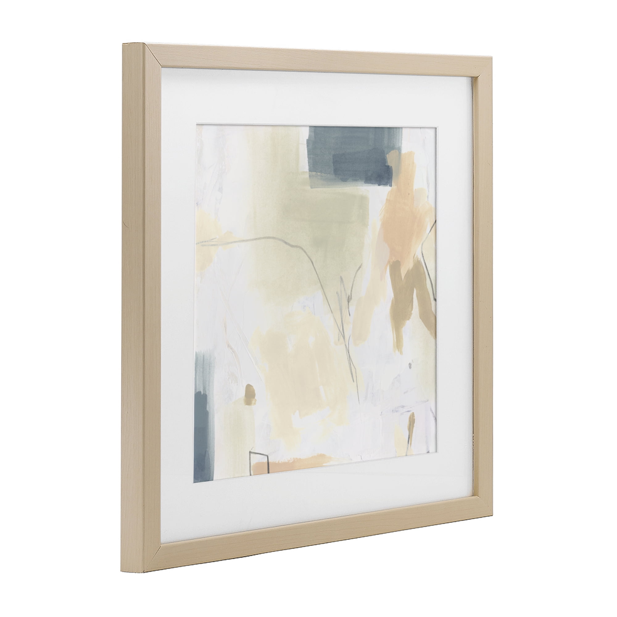 Stupell Industries Plaster Line Abstract Birch Framed Print Under Glass, design by June Erica Vess