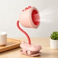 thumbnail image 6 of AURIGATE Mini Portable Mosquito Repellent Fan in Pink, USB Rechargeable Bladeless Safe Desk Clip On Fan, Air Circulator for Home Office Outdoor Camping, 6 of 7