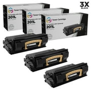 LD Compatible Toner Cartridge Replacement for Samsung 201L MLT-D201L High Yield (Black, 3-Pack)