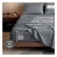 thumbnail image 5 of Set Edredón Individual + Funda De Almohada + Sábanas 5 Pzas Real Textil Nego - Gris, 5 of 8