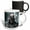Multicolor, variant on 3drose, Bold Man Cyberpunk Cyborg. Head Gadgets, Leather Jacket, Night City, 11oz Magic Transforming Mug