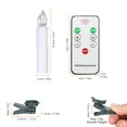 thumbnail image 2 of 30 PCS Flameless Candles with Remote Control Realistic Warm White LED Candles Battery Powered Christmas Tree Flickering Candle Lights with Clips for Wedding Party Decoration, 2 of 7