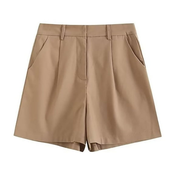 XBASW Womens Summer Linen Shorts High Waist Wide Leg Shorts with Pockets for Women's XS -XL