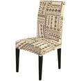 thumbnail image 2 of Dining Chair Slipcover Chair Cover Set of 6 Boho Square Stripe Stretch Chair Covers for Kitchen Home or Party, 2 of 4