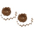 thumbnail image 1 of Unique Bargains 22 Yards Brown Leaf Ribbon, Leaves Trim Rope Artificial Leaf String for Wreath Making, Style 8, 1 of 7