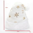 thumbnail image 3 of WREESH Women's Colorful Santa Claus Hat Holiday Party Decoration Hat for Joyful Gatherings Gold, 3 of 4