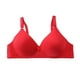 thumbnail image 1 of Gibobby Sujetador de sin para mujer Comfort Gather Thin Simple Large Sexy Bra Brasier sin varillas para mujer(Rojo,M), 1 of 2