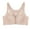 Pink, variant on Women's Front Side Buckle Lace Edge Without Steel Ring Movement Seamless Gathering Adjustment Yoga Sleep Large Bra