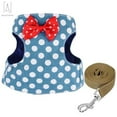 thumbnail image 6 of Gustave Cat/ Dog Adjustable Harness Vest with Lead Leash Set, Cute Bowtie Cat Jackets and Detachable Leash Hareness, Cat Vest for Kitten Puppy and Small Dogs (Blue, M), 6 of 10