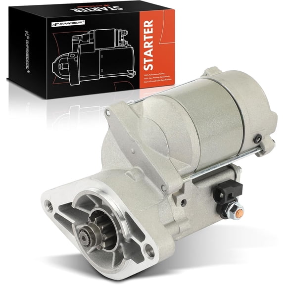 A-Premium Starter Motor Compatible with Toyota Corolla 1988-1992, Celica 1990-1993, MR2 1988-1989 & Geo Prizm 1989-1992, 1.6L, 12V 1.4KW 9-Teeth Clockwise, Replace# 031911023C, 2810016050