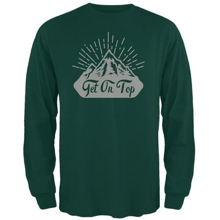 Get On Top Mountain Hiking Mens Long Sleeve T