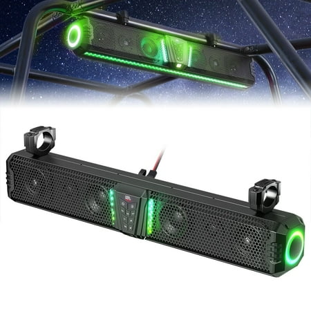 KEMIMOTO Midnight 80 32" RGB UTV Sound Bar Deep Bass IP66 for Golf Cart Marine