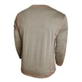 thumbnail image 5 of Letdown Men's Henley_Shirts Long Sleeve Four Button T-Shirt Casual Stylish Cotton Pullover Shirt Fall Winter Classic Inner Tops (Khaki,XXXL), 5 of 6