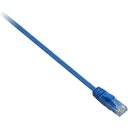 V7 25' CAT6 Snagless Molded Network Patch Cable, Blue