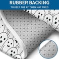 thumbnail image 4 of Black and White Halloween Ghosts Bathroom Rugs Sets 3 Piece,Toilet Cover Set,Absorbent Non Slip Bathroom Mats Sets with U-Shaped Contour Rug Toilet Rug Set, 4 of 5