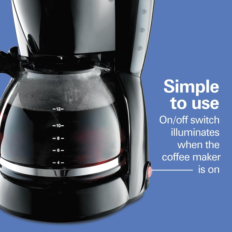 Hamilton Beach 12-Cup Drip Coffee Maker Machine with Glass Coffee