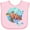 AD-Pink, variant on Inktastic Vero Beach, Florida Swimming Sea Turtle with Bubbles Boys or Girls Baby Bib