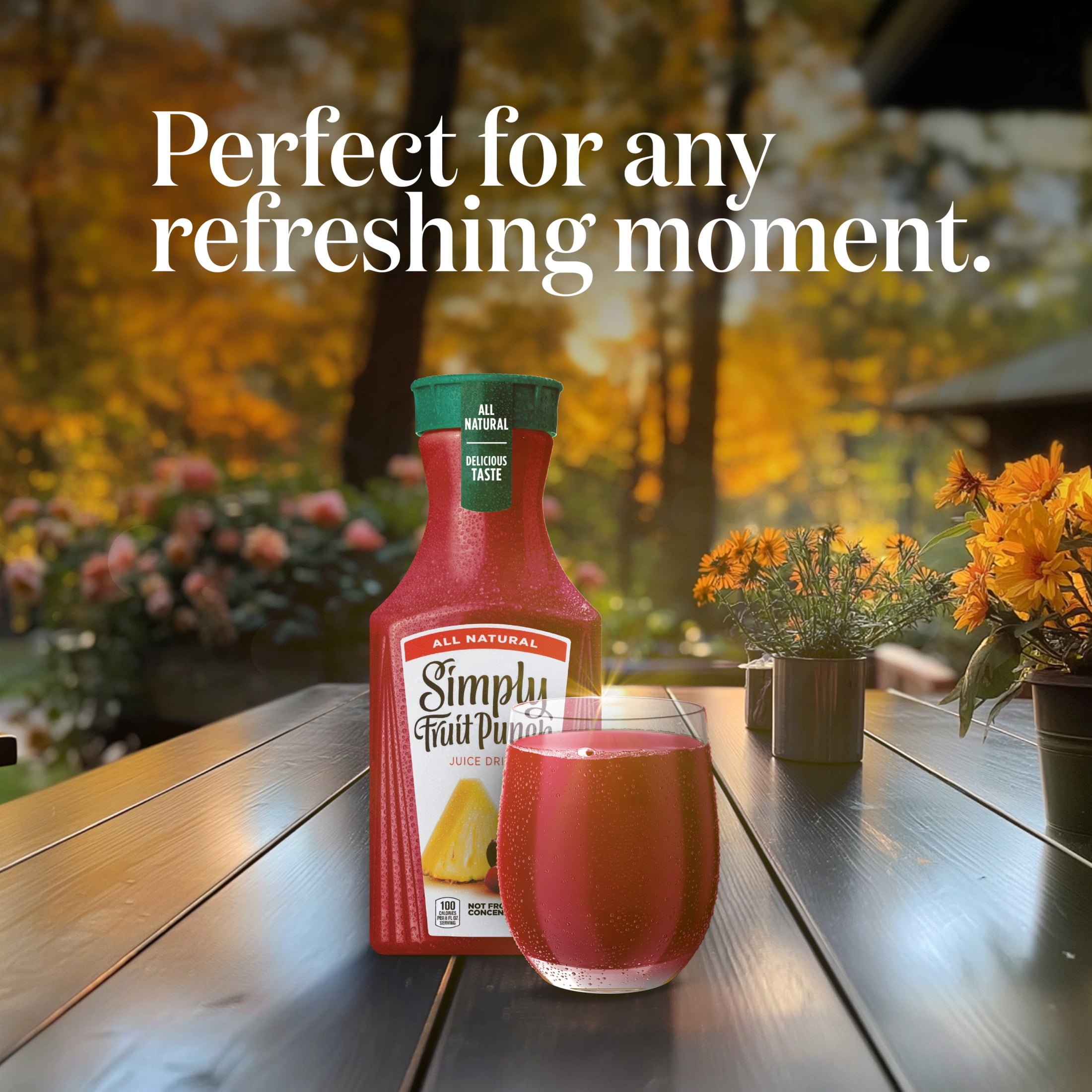 Simply Fruit Punch Juice Drink Bottle, 52 fl oz