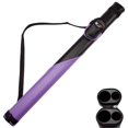 thumbnail image 1 of GSE Games & Sports Expert Estuches para tacos de billar 1x1 Deluxe Hard Billar Pool Cue Stick Estuche de transporte Accesorios para billar (negro/púrpura), 1 of 1