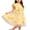 #0014-Yellow, variant on Toddler Girls Elegant Party Dress Cute Embroidered Princess Dress Sleeveless Fancy Outfit for 2 to 8 Years Old Kids Birthday Photo Shoots