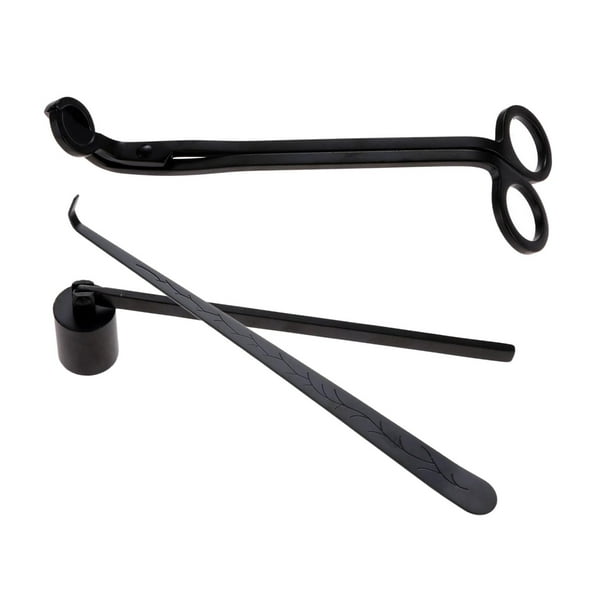 Juego de accesorios para velas perfecl Acero inoxidable Dipper negro