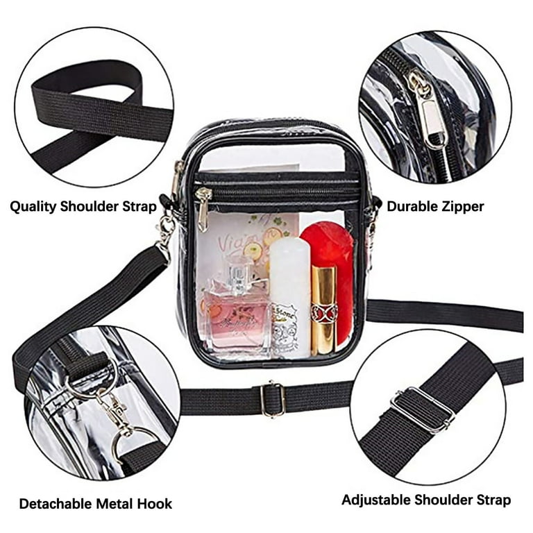 Buy Wholesale China Stadium Approved/clear Handbags For Cosmetics, Makeup,  And Travel/clear Bag Made Of Transparent & Clear Handbags at USD 0.85