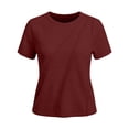 thumbnail image 5 of Aofany Plus Size Blouses for Women Short Sleeve Shirts Casual Dressy Summer Tops with Pleats, 5 of 5