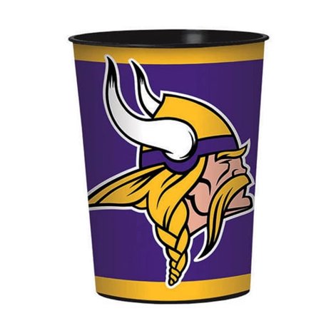 Amscan Minnesota Vikings NFL Football Sports Banquet Party Favor 16 oz Plastic Cup 10 Count