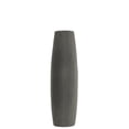 thumbnail image 1 of Urban Trends Collection 53043 Ceramic Bellied Round Vase with Ribbed Design Body & Tapered Bottom, Matte & Dark Taupe - Small, 1 of 1
