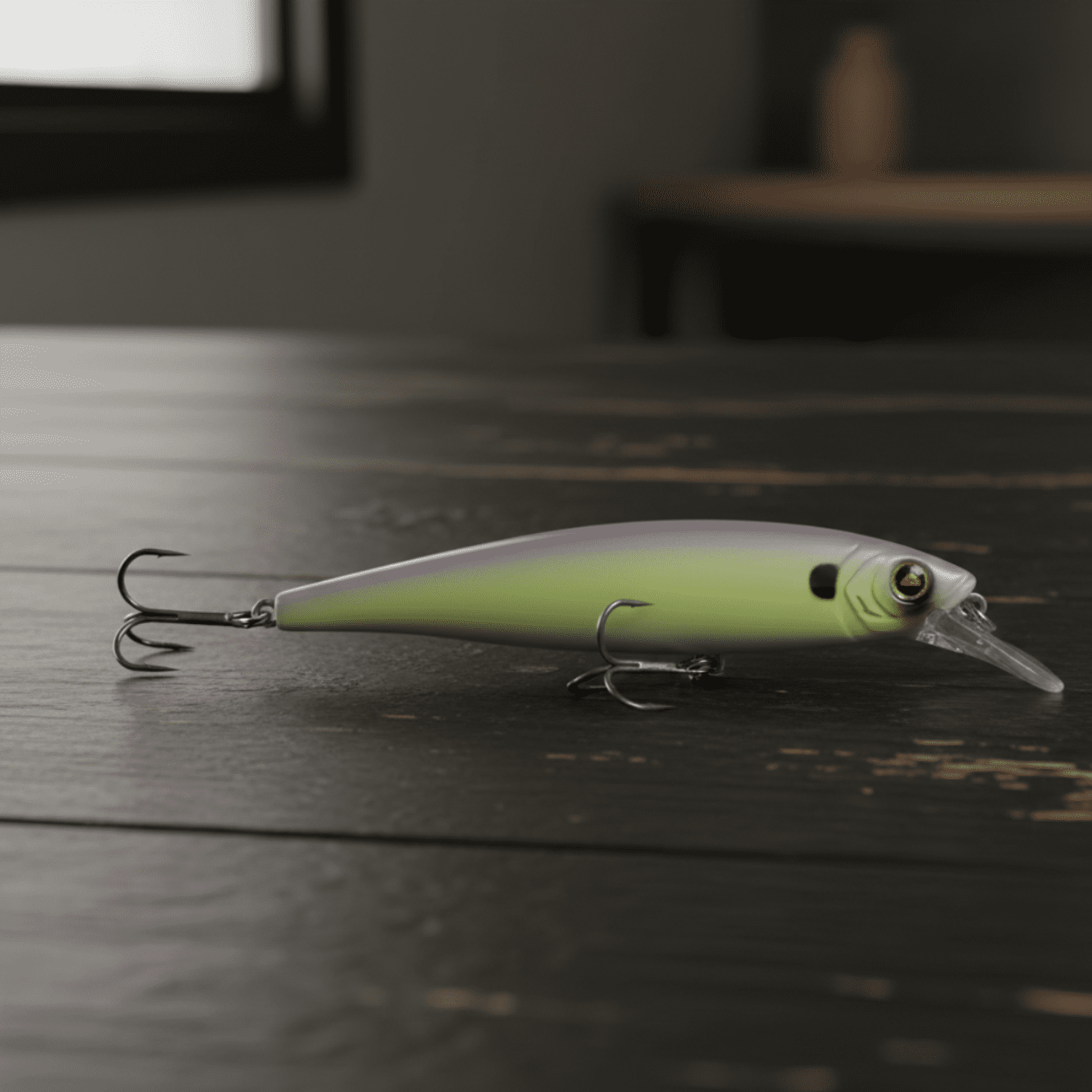 Ozark Trail Jerkbait Fishing Lure Lime Shad