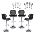 thumbnail image 1 of Set De 4 Bancos De Cocina Barra Silla Taburete Respaldo Alto, 1 of 8