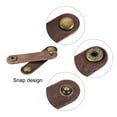 thumbnail image 4 of Leather Cable Tie Leather Cord Organizer 63x16mm Cable Straps Cable Leather Clips Brown, Pack of 10, 4 of 6