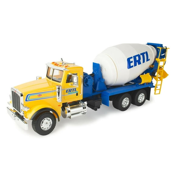 ERTL 1/16 Big Farm Yellow & Blue Peterbilt Model 367 Cement Mixer 47601