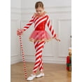 thumbnail image 3 of iiniim Kids Girls Dance Unitard Long Sleeve Gymnastics Leotard Full Body Ballerina Christmas Jumpsuit Red 12, 3 of 7