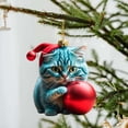 thumbnail image 1 of Colgante de mochila con forma de gatito creativo navideño para coche, regalo de decoración navideña para el hogar, 1 of 6