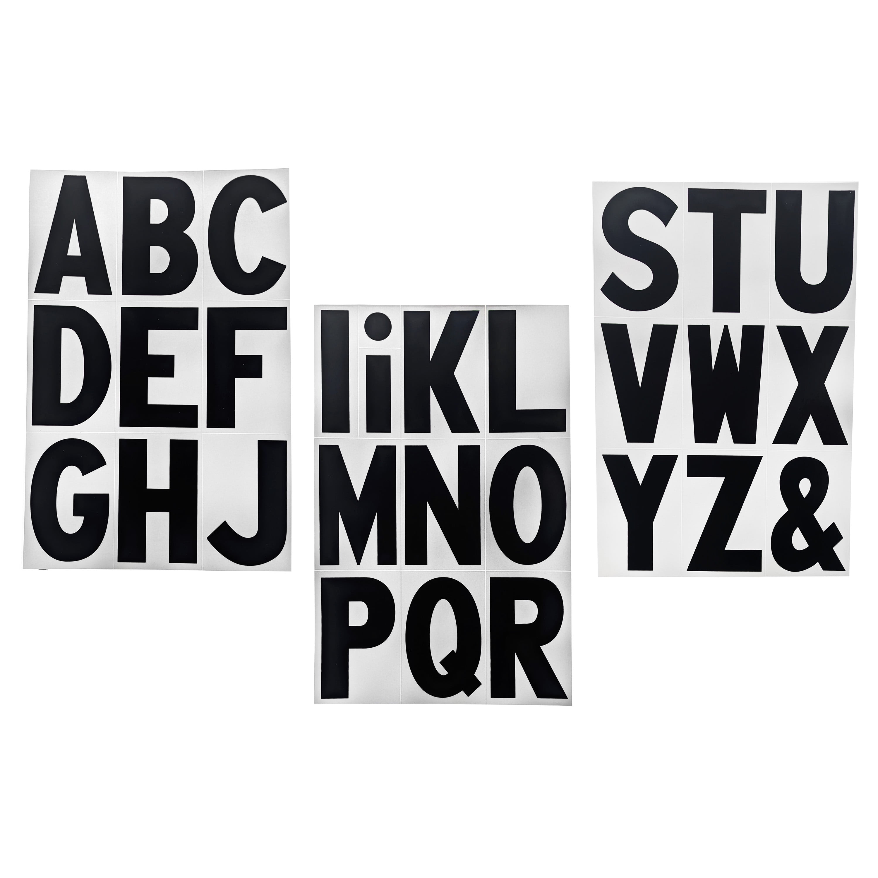 (5 pack) Hy-Ko 3 inch Reflective Vinyl Letter Kit, 65 Self-Adhesive Stickers for Mailbox or Signs