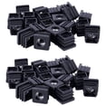 thumbnail image 1 of Tubo Cuadrado Tapas de Extremo de Tubo Tapones de Inserción Rosca M8 20X20mm 40Pcs Negro, 1 of 8