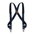 thumbnail image 4 of Mens Suspender Adjustable with Swivel Hooks Trucker Suspenders Trousers Apparel Navy, 4 of 8