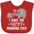 thumbnail image 3 of Inktastic Best Mawmaw Ever Grandchild Boys or Girls Baby Bib, 3 of 4