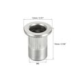 thumbnail image 3 of Unique Bargains 30Pcs M6 304 Stainless Steel Rivet Nuts Flat Head Insert, 3 of 3