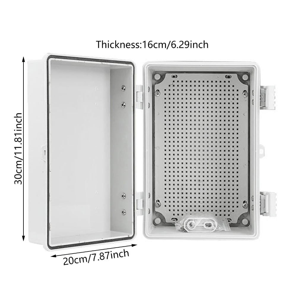 lanema Waterproof Junction Box Plastic Electrical Box Enclosure with Mounting Plate