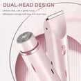 thumbnail image 2 of Rasoir Double Tête pour Femmes (Rose), Tondeuse Bikini Électrique, Utilisation Humide et Sèche, Épilation, 2 of 5