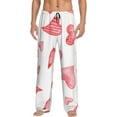 thumbnail image 1 of Fotbe Pink Hearts Pantalones de Pijama para Hombre, Pantalones de Dormir, Pantalones de Casa con Cintura Ajustable y Bolsillos-XX-Large, 1 of 6