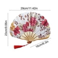 thumbnail image 3 of Wzzjkit Folding Hand Fan With Colorful Classical Style Folding Fan for Party Dancing Wedding and Home Decoration, 3 of 6