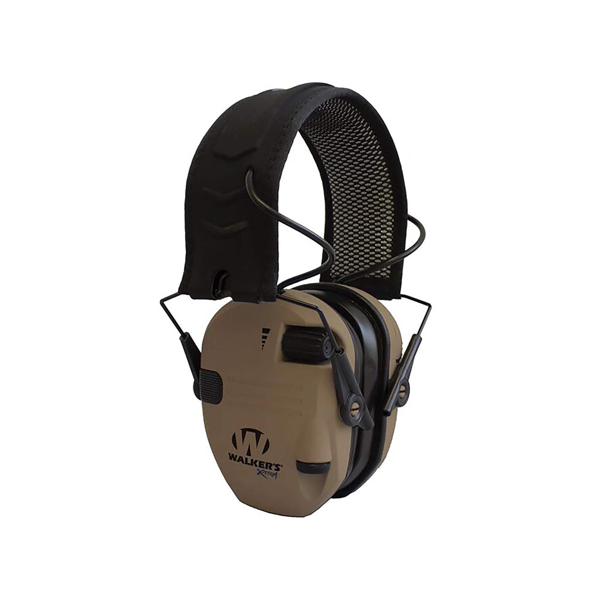 Walkers Ultra Low Profile Razor Xtreme Shooting Muffs in Battle Brown
