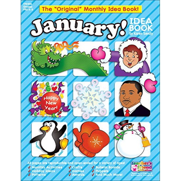 Pre-Owned January Monthly Idea Book (Paperback) 0439503701 9780439503709