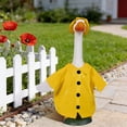 thumbnail image 4 of Large White Porch Goose Decoration, Easter Holiday Outdoor Yard Ornament, Classic Balcony Figure Display Prop, Front Lawn Decorative Centerpiece, Garden Statue, 4 of 7